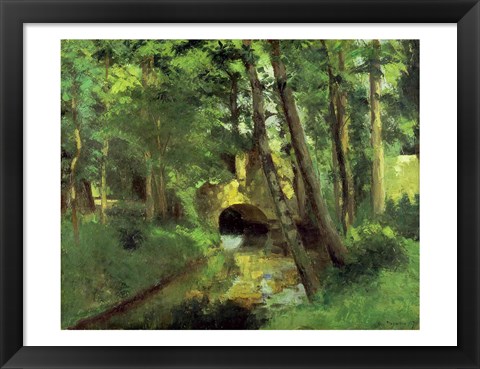 Framed Little Bridge, Pontoise, 1875 Print