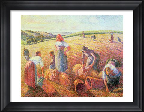 Framed Gleaners, 1889 Print