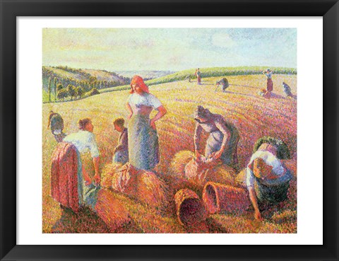 Framed Gleaners, 1889 Print