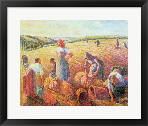 Framed Gleaners, 1889 Print