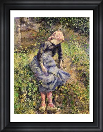 Framed Girl with a Stick, 1881 Print