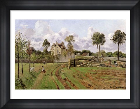 Framed Landscape, Louveciennes Print
