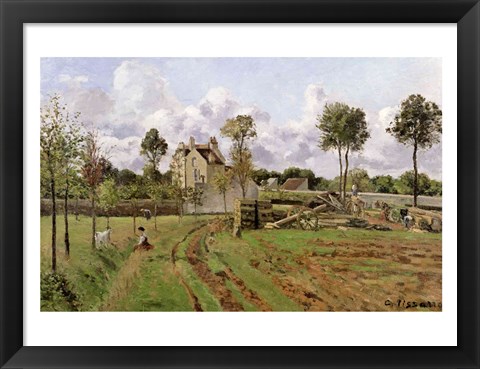 Framed Landscape, Louveciennes Print