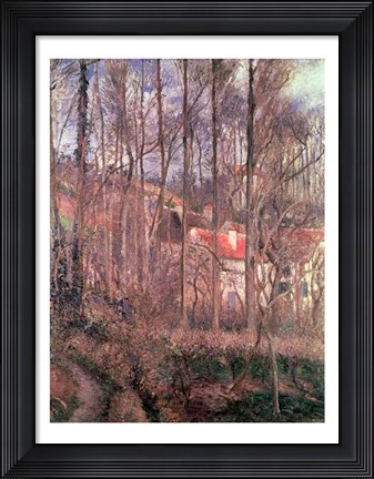 Framed Cote des Boeufs at L&#39;Hermitage, Pontoise, 1877 Print