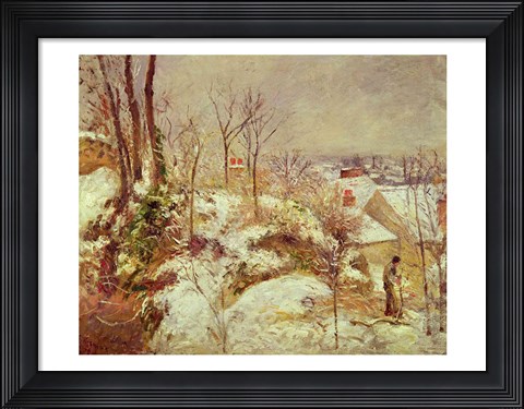 Framed Snow Scene Print