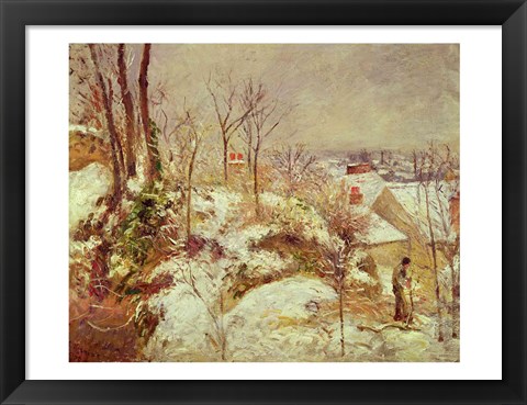 Framed Snow Scene Print