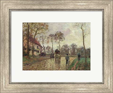 Framed Coach to Louveciennes, 1870 Print