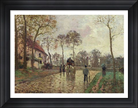 Framed Coach to Louveciennes, 1870 Print