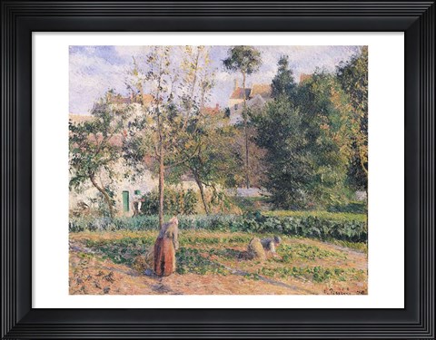 Framed Vegetable Garden at the Hermitage, Pontoise, 1879 Print