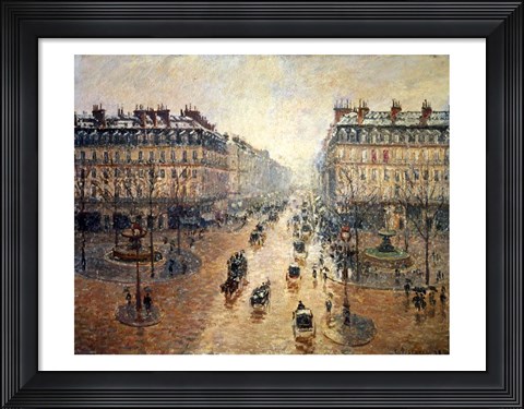 Framed Avenue de L&#39;Opera, Paris, 1898 Print