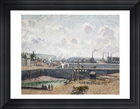 Framed Low Tide at Duquesne Docks, Dieppe, 1902 Print