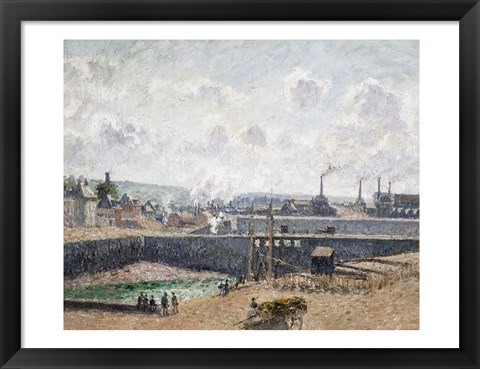 Framed Low Tide at Duquesne Docks, Dieppe, 1902 Print