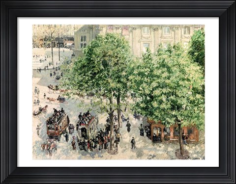 Framed Place du Theatre-Francais, Spring, 1898 Print