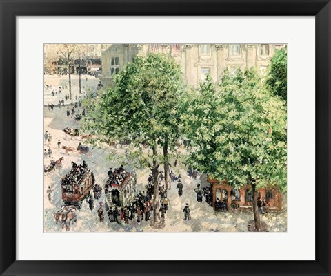 Framed Place du Theatre-Francais, Spring, 1898 Print