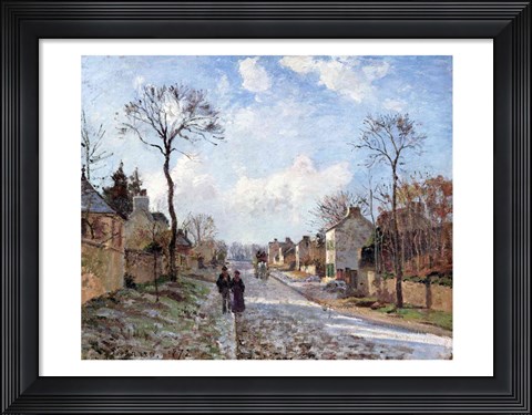 Framed Road to Louveciennes, 1872 Print