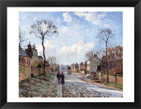 Framed Road to Louveciennes, 1872 Print