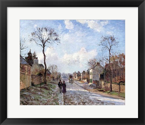 Framed Road to Louveciennes, 1872 Print