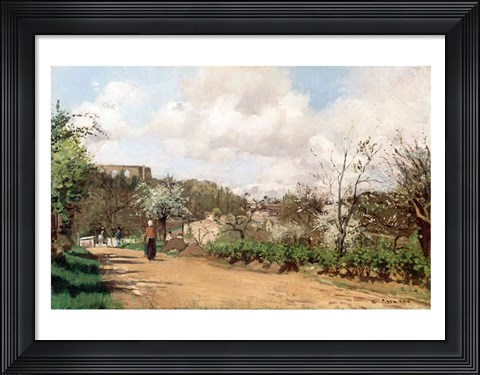 Framed View from Louveciennes, 1869-70 Print