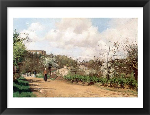 Framed View from Louveciennes, 1869-70 Print