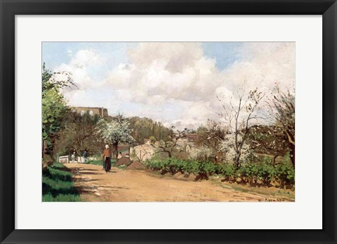 Framed View from Louveciennes, 1869-70 Print