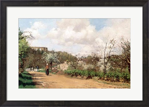 Framed View from Louveciennes, 1869-70 Print