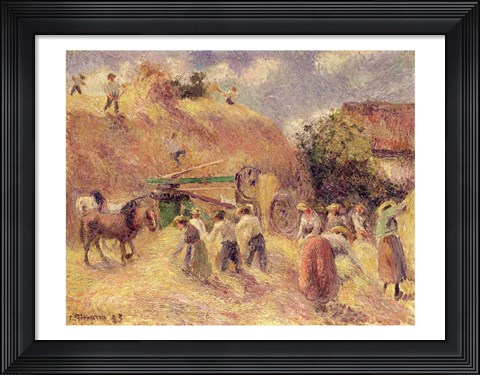 Framed Harvest, 1883 Print