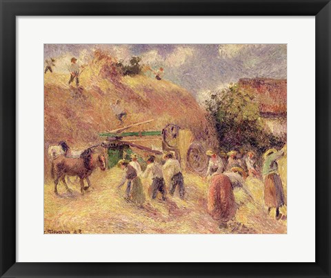 Framed Harvest, 1883 Print