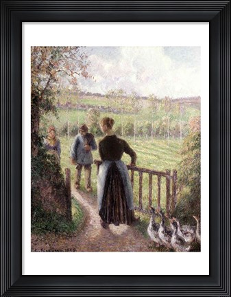 Framed Woman with the Geese, 1895 Print