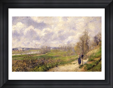Framed La Sente du Chou, near Pontoise, 1878 Print