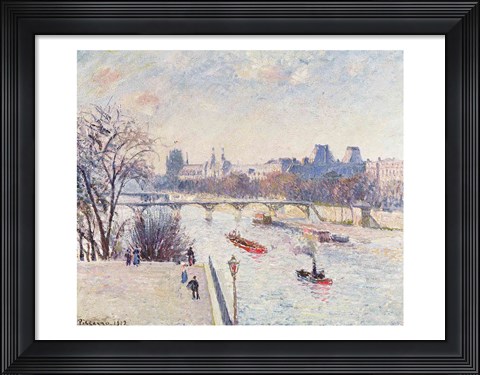 Framed Louvre, 1902 Print