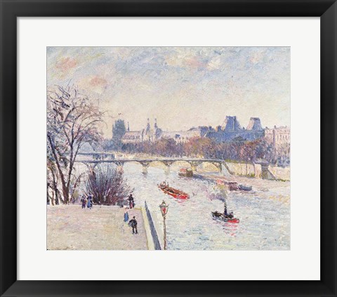 Framed Louvre, 1902 Print