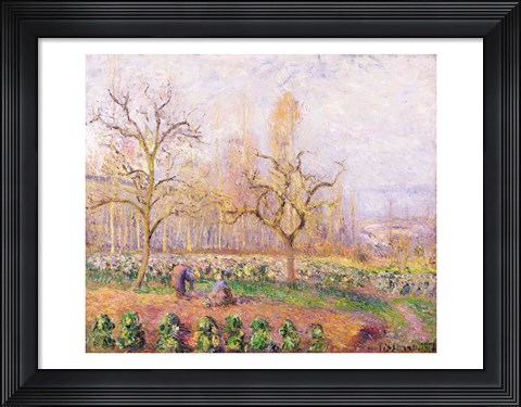Framed Orchard at Pontoise, 1878 Print