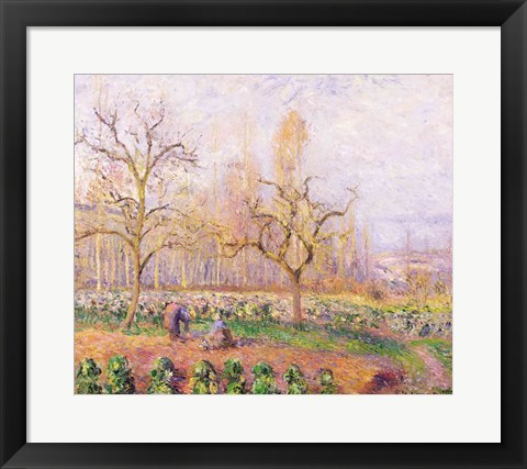 Framed Orchard at Pontoise, 1878 Print