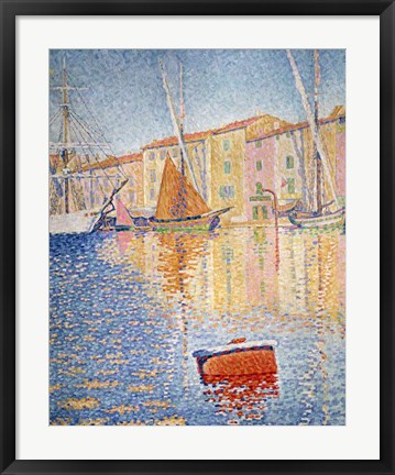 Framed Red Buoy, Saint Tropez, 1895 Print