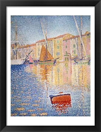 Framed Red Buoy, Saint Tropez, 1895 Print