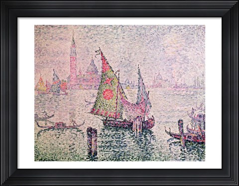 Framed Green Sail, Venice, 1904 Print