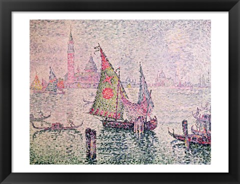 Framed Green Sail, Venice, 1904 Print