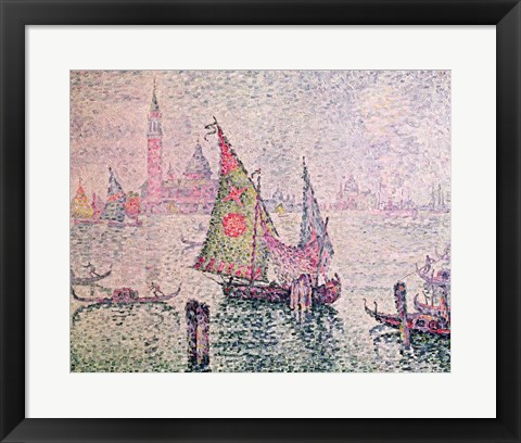 Framed Green Sail, Venice, 1904 Print