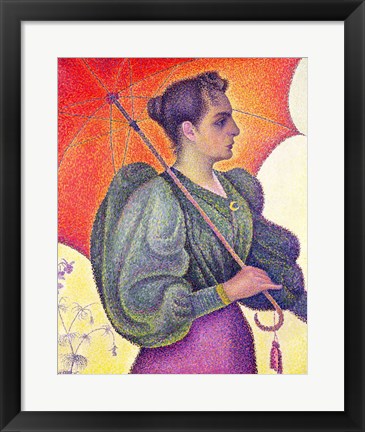 Framed Woman with a Parasol, 1893 Print