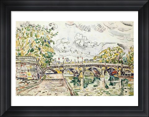 Framed Pont Neuf, Paris, 1927 Print
