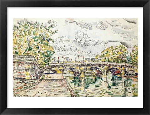 Framed Pont Neuf, Paris, 1927 Print