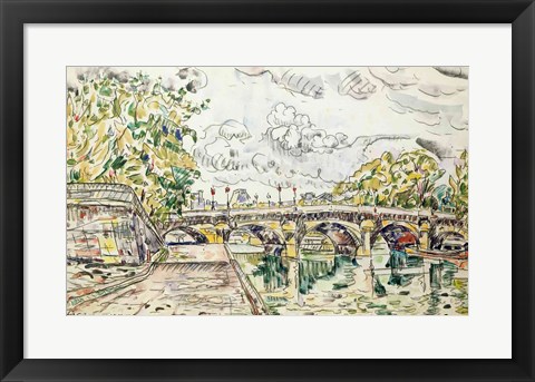Framed Pont Neuf, Paris, 1927 Print