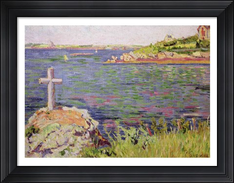 Framed Saint-Briac, the Sailor&#39;s Cross, 1885 Print