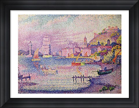 Framed Leaving the Port of Saint-Tropez, 1902 Print