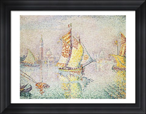 Framed Yellow Sail, Venice, 1904 Print