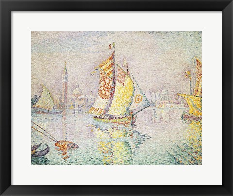 Framed Yellow Sail, Venice, 1904 Print