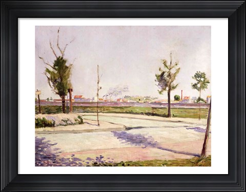 Framed Road to Gennevilliers, 1883 Print