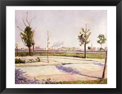 Framed Road to Gennevilliers, 1883 Print