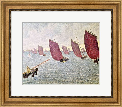 Framed Breeze, Concarneau, 1891 Print