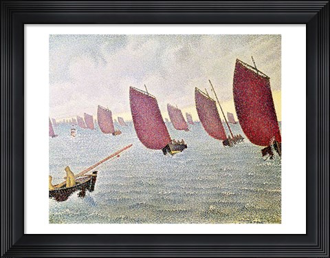 Framed Breeze, Concarneau, 1891 Print